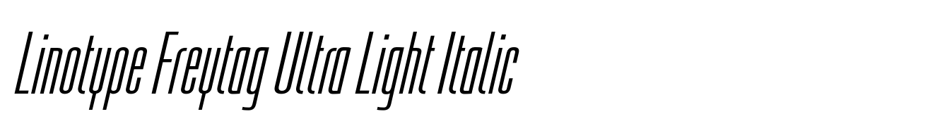 Linotype Freytag Ultra Light Italic